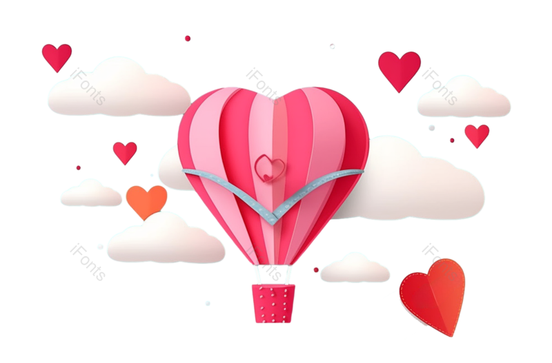 装饰图片,节日元素,请柬PNG,幸福免抠素材